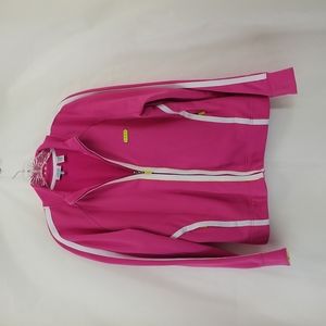 IZOD MOVEMENT Pink Performance Athletic Full Zip Jacket with Pockets